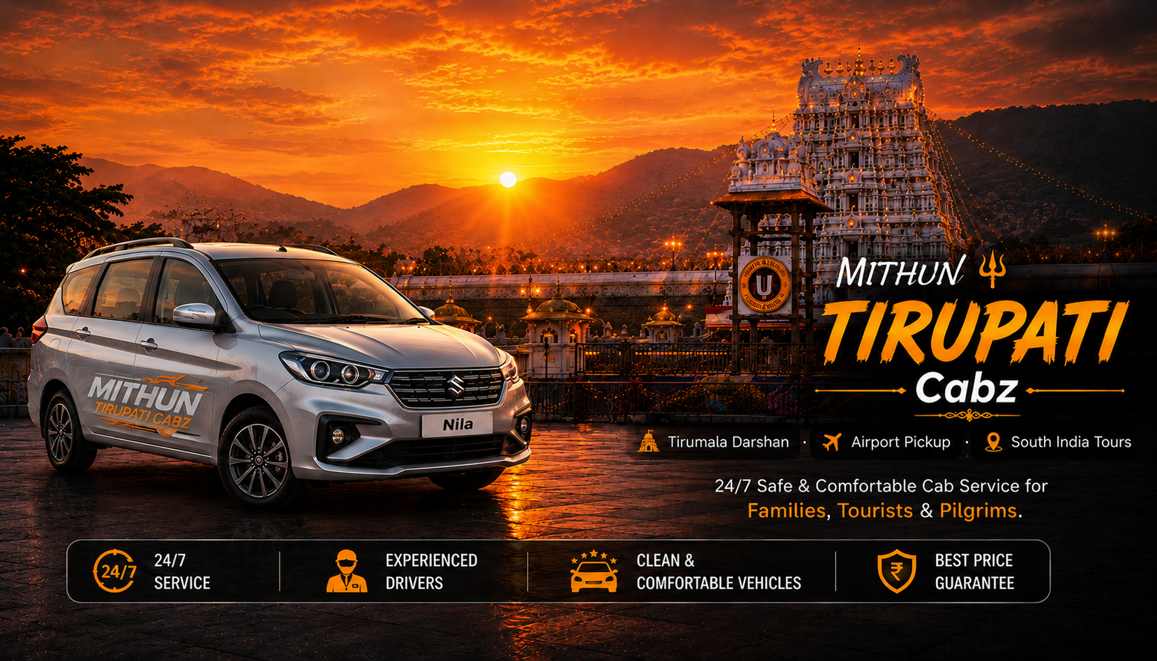 Mithun Tirupati Cabz Desktop
